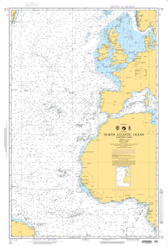 Buy map North Atlantic Ocean - Eastern Portion (NGA-14-4) by National Geospatial-Intelligence Agency
