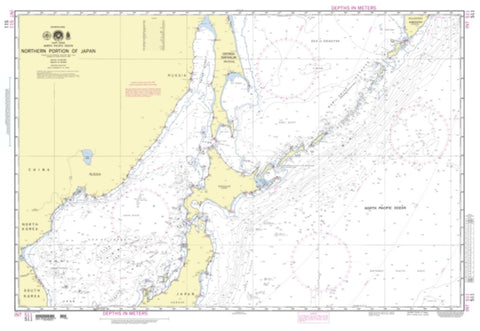 Buy map Northern Portion Of Japan (NGA-511-4) by National Geospatial-Intelligence Agency