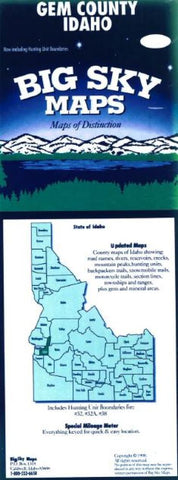 Buy map Gem County, Idaho by Big Sky Maps