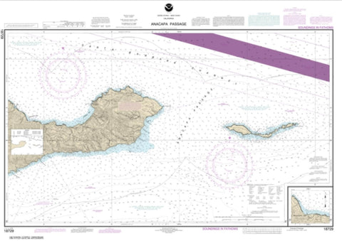 Buy map Anacapa Passage; Prisoners Harbor (18729-13) by NOAA