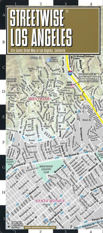Buy map Streetwise Los Angeles : city center street map of Los Angeles, California