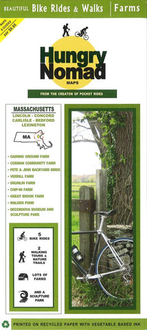 Buy map Boston, Western, Farm Tours, bicycle and walking map by Rubel BikeMaps