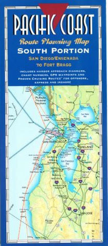 Buy map Pacific Coast, South, Fort Bragg to San Diego by Fine Edge