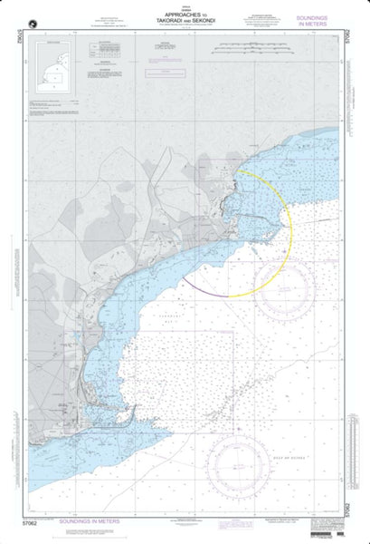 Buy map Approaches To Takoradi And Sekondi (NGA-57062-10) by National Geospatial-Intelligence Agency