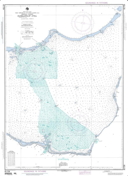 Buy map Ailinglapalap Atoll (Marshall Islands) (NGA-81729-2) by National Geospatial-Intelligence Agency