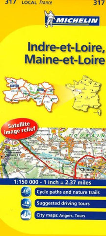 Buy map Indre Et Loire, Maine Et Loire (317) by Michelin Maps and Guides