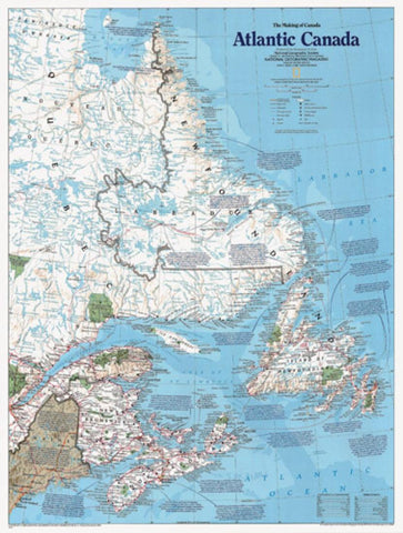 Buy map Atlantic Canada, The Making of, Tubed by National Geographic Maps