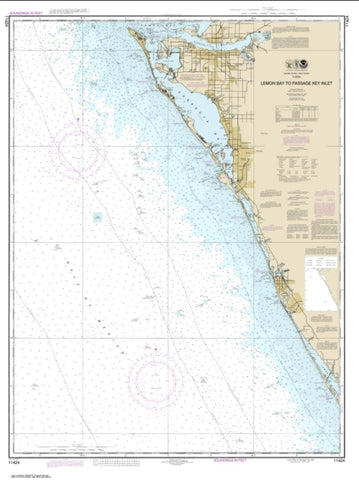 Buy map Lemon Bay to Passage Key Inlet (11424-20) by NOAA