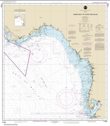 Buy map Tampa Bay to Cape San Blas (11400-36) by NOAA