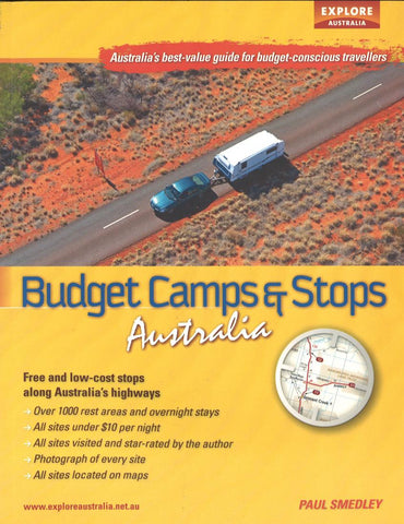 Buy map Budget Camps & Stops, Australia by Universal Publishers Pty Ltd