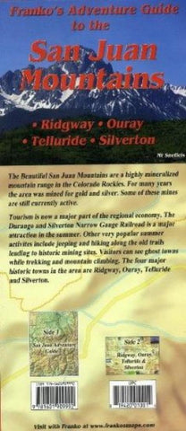 Buy map Ouray County (San Juan Mountains), Folded Map by Frankos Maps Ltd.