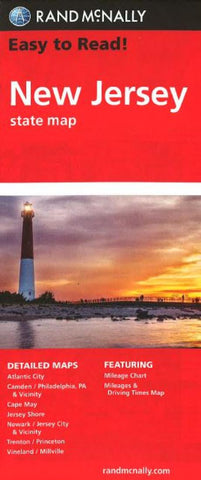 Buy map New Jersey by Rand McNally