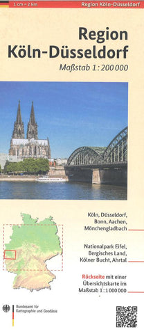 Buy map Köln-Düsseldorf Region