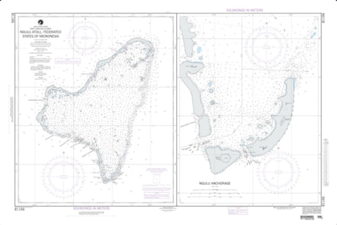 Buy map Ngulu Island, Caroline Islands (NGA-81166-1) by National Geospatial-Intelligence Agency