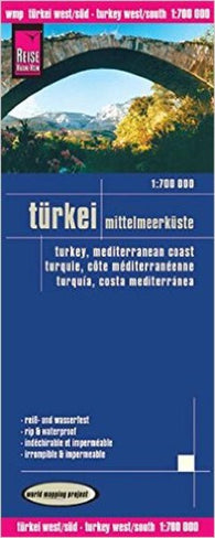 Buy map Türkei, Mittlemeerkuste = Turkey, Mediterranean Coast = Turquie, Cote Mediterranéenne = Turquia, Costa Meditterranea