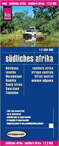 Buy map Africa, Southern (Botswana, Lesotho, Mozambique, Namibia, South Africa, Swaziland, Zimbabwe) by Reise Know-How Verlag