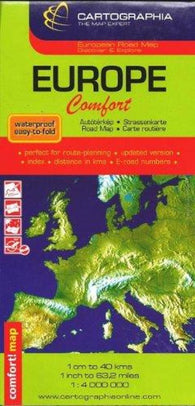 Buy map Europe Comfort Map by Cartographia