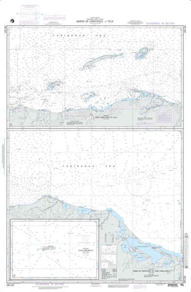 Buy map Cabo Farallones To Tela; Plan A (NGA-28150-3) by National Geospatial-Intelligence Agency