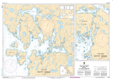 Buy map Fish Egg Inlet and/et Allison Harbour by Canadian Hydrographic Service