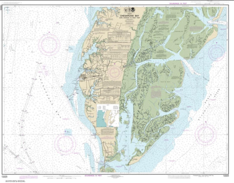 Buy map Chesapeake Bay Cape Charles to Wolf Trap (12224-26) by NOAA