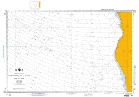 Buy map Ascension Island And Luanda To Walvis Bay (NGA-203-2) by National Geospatial-Intelligence Agency