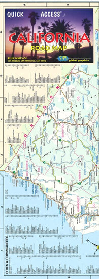Buy map California road map : quick access