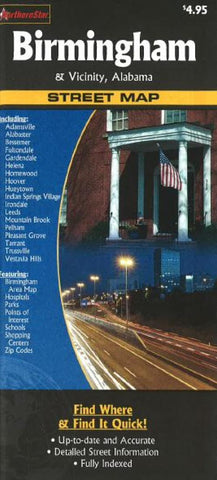 Buy map Birmingham and Vicinity, Alabama by The Seeger Map Company Inc., NorthernStar (Firm)