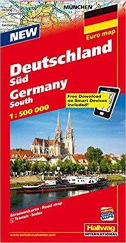 Buy map Germany, South, Road Map by Hallwag