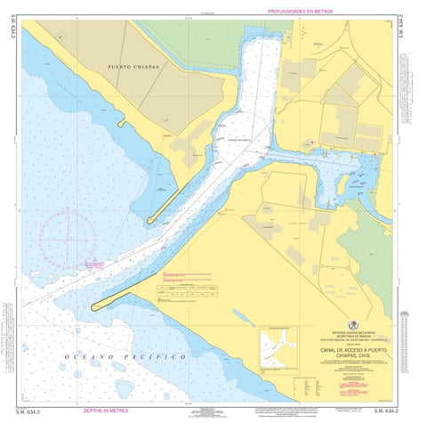 Buy map Canal de Acceso a Puerto Chiapas by Secretaria de Marina