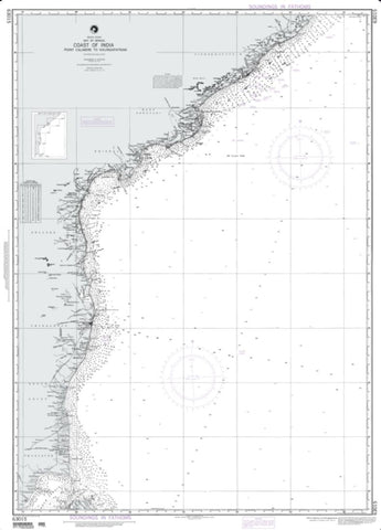 Buy map Calimere Point To Kalingpatam (Indian Ocean) (NGA-63015-11) by National Geospatial-Intelligence Agency