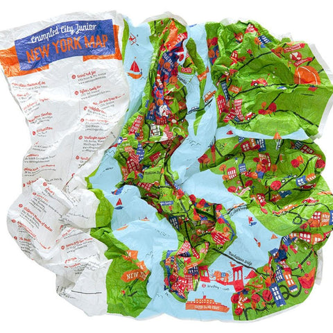 Buy map New York City, NY Junior Crumpled City Map by Palomar S.r.l.