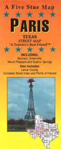 Buy map Paris, Texas by Five Star Maps, Inc.