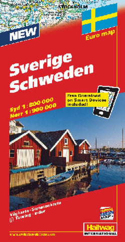 Buy map Sverige : euro map = Schweden : = Sweden : road map