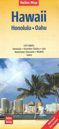 Buy map Honolulu and Oahu, Hawaii by Nelles Verlag GmbH