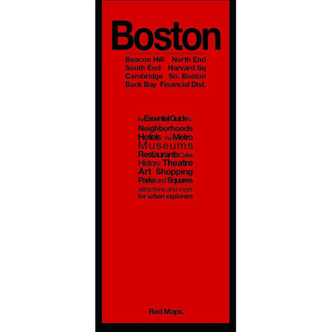 Buy map Boston, MA: Beacon Hill North End : South End Harvard Sq : Cambridge So. Boston : Back Bay Financial Dist. by Red Maps
