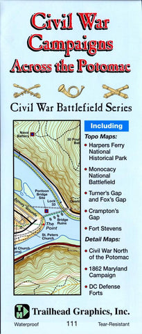 Buy map Campaigns Across the Potomac #111 by Trailhead Graphics, Inc.