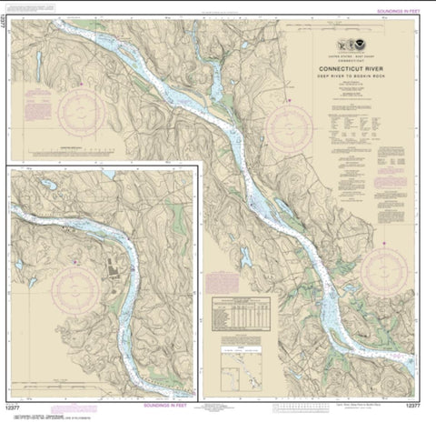 Buy map Connecticut River Deep River to Bodkin Rock (12377-15) by NOAA