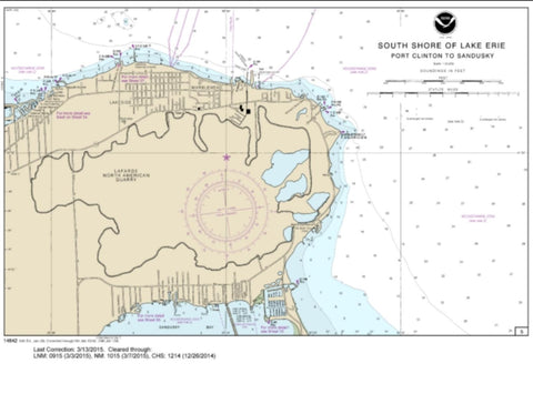 Buy map SMALL-CRAFT BOOK CHART - Port Clinton to Sandusky, including the Islands (book of 35 charts) (14842-15) by NOAA