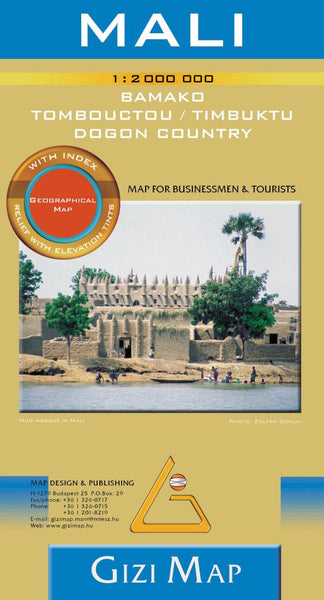 Buy map Mali : 1:2,000,000 : Bamako : Tombouctou/Timbuktu : Dogon country : geographical map