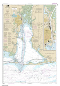 Buy map Mobile Bay Mobile Ship Channel-Northern End (11376-57) by NOAA