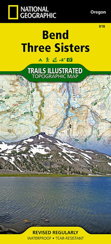 Buy map Bend and Three Sisters, OR, Map 818