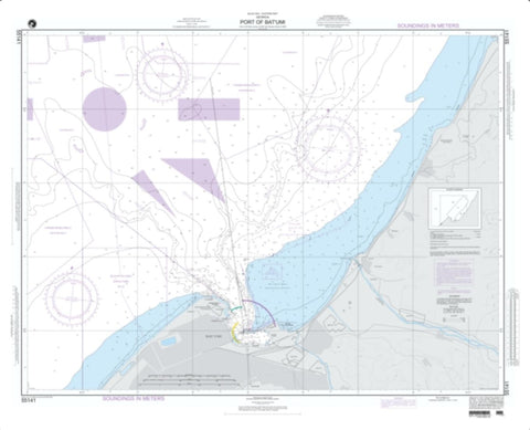 Buy map Port Of Batumi (NGA-55141-1) by National Geospatial-Intelligence Agency