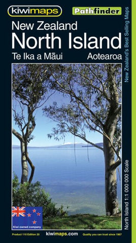Buy map North Island, New Zealand, Pathfinder Map by Kiwi Maps