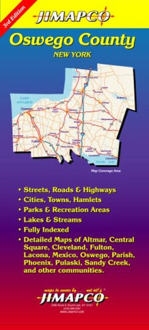 Buy map Oswego County, New York by Jimapco