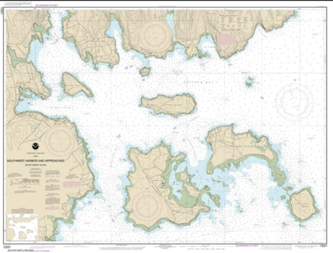 Buy map Southwest Harbor and Approaches (13321-9) by NOAA