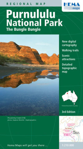 Buy map Purnululu National Park: The Bungle Bungle by Hema Maps