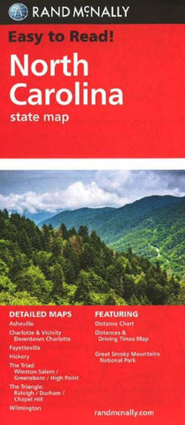 Buy map North Carolina by Rand McNally