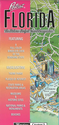 Buy map Florida Portrait by Meridian Graphics