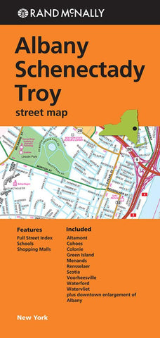 Buy map Albany, Schenectady and Troy, New York