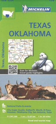 Buy map Texas and Oklahoma (176) by Michelin Maps and Guides